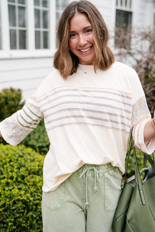 Balanced Hue Patchwork Top