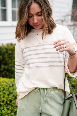 Balanced Hue Patchwork Top