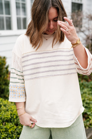 Balanced Hue Patchwork Top