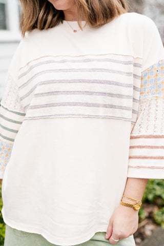 Balanced Hue Patchwork Top