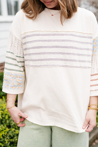 Balanced Hue Patchwork Top