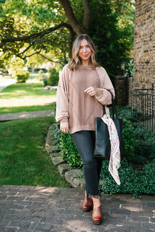 Change of Plans Knit Pullover - Brown