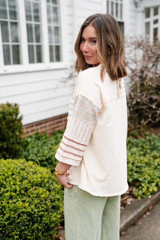 Balanced Hue Patchwork Top