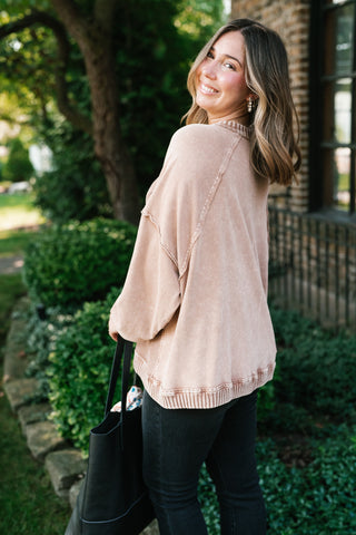 Change of Plans Knit Pullover - Brown