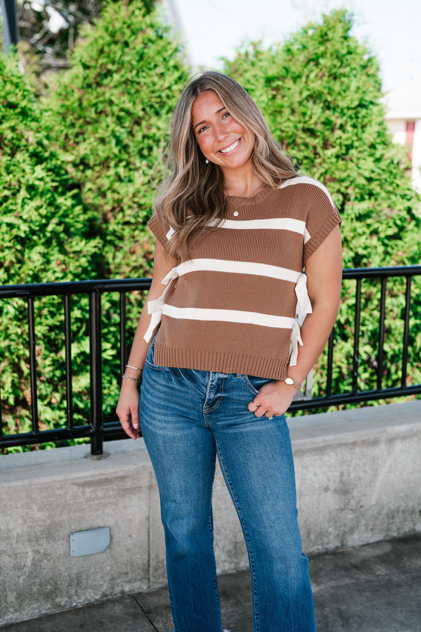 Coco Cloud Side Tie Knit Sweater
