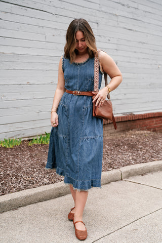 Blue Note Tiered Denim Dress Washed Denim / Medium Blue Note Tiered Denim Dress Washed Denim / Medium