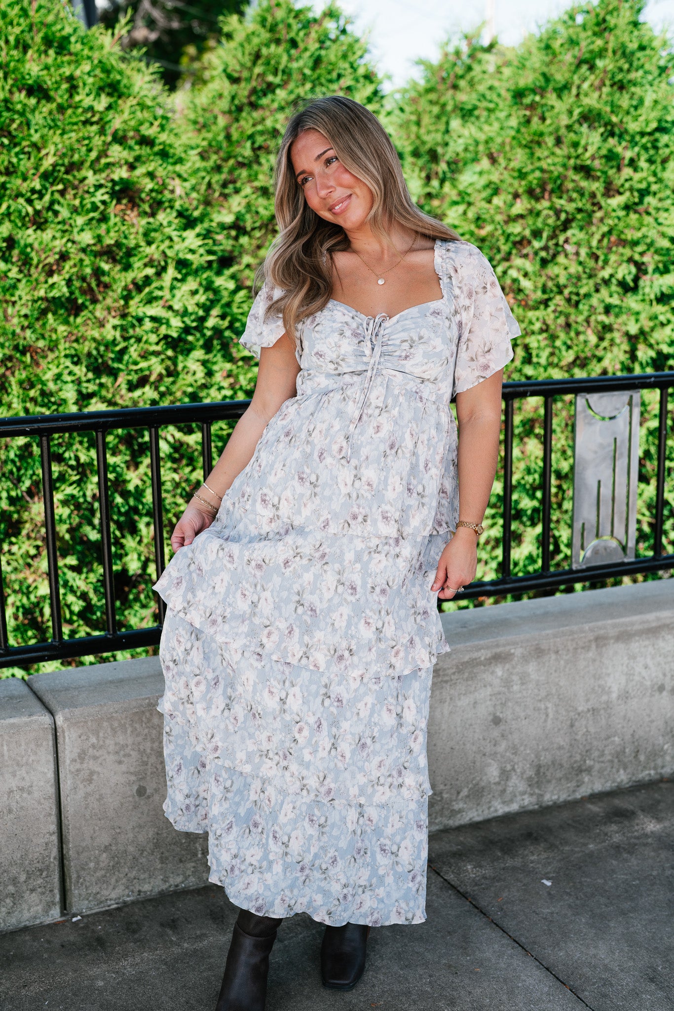 Dreamy Floral Tiered Maxi Dress