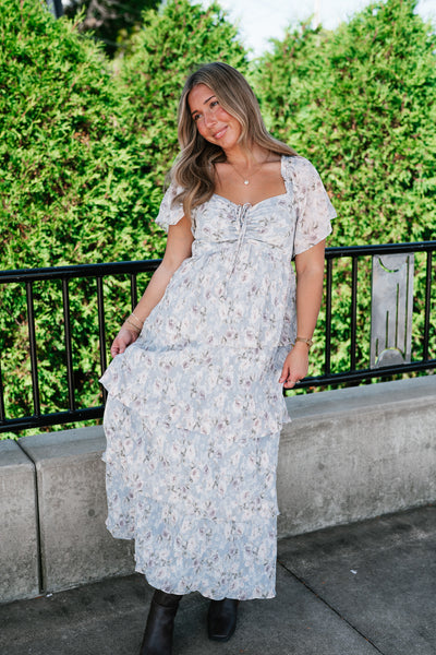Dreamy Floral Tiered Maxi Dress