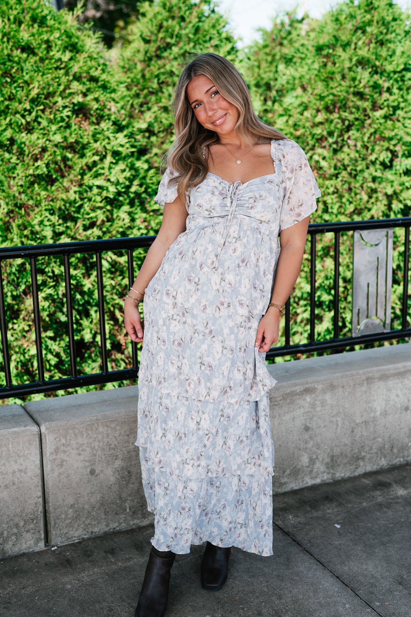 Dreamy Floral Tiered Maxi Dress
