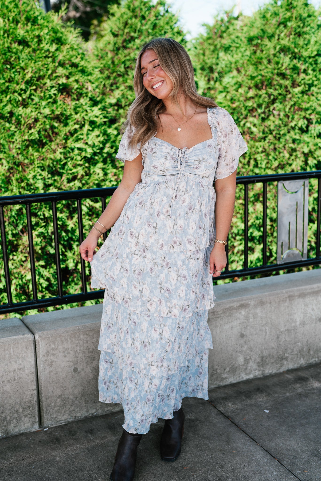 Dreamy Floral Tiered Maxi Dress
