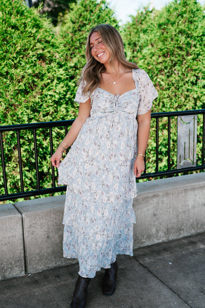 Dreamy Floral Tiered Maxi Dress