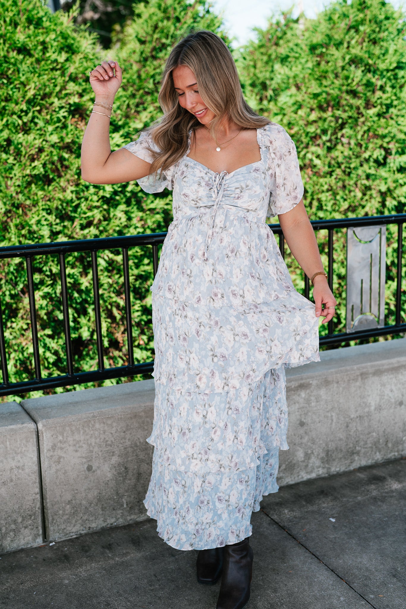 Dreamy Floral Tiered Maxi Dress