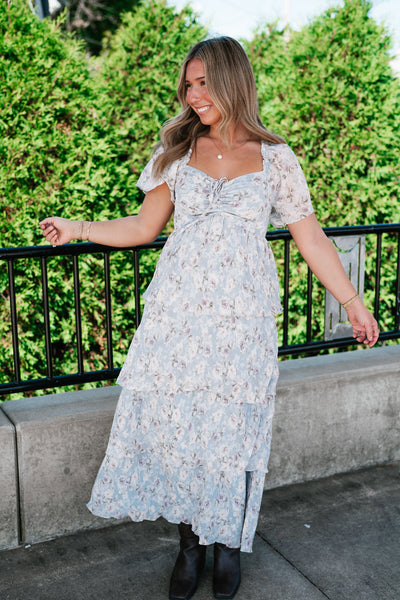 Dreamy Floral Tiered Maxi Dress