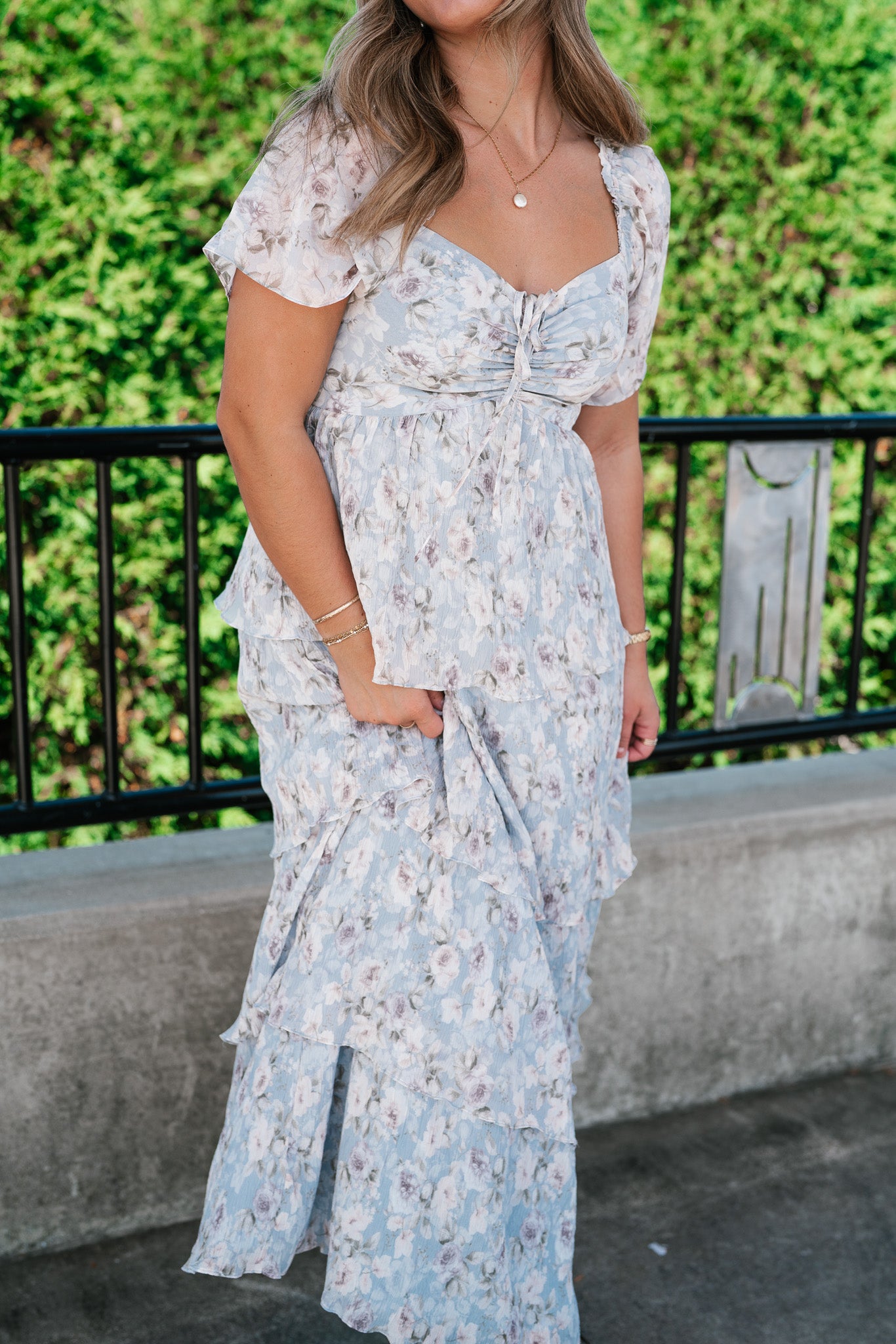 Dreamy Floral Tiered Maxi Dress