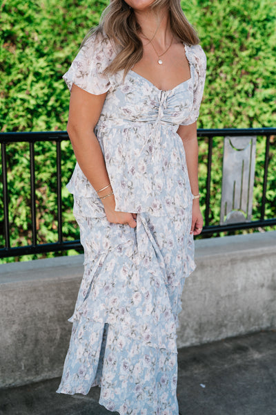 Dreamy Floral Tiered Maxi Dress