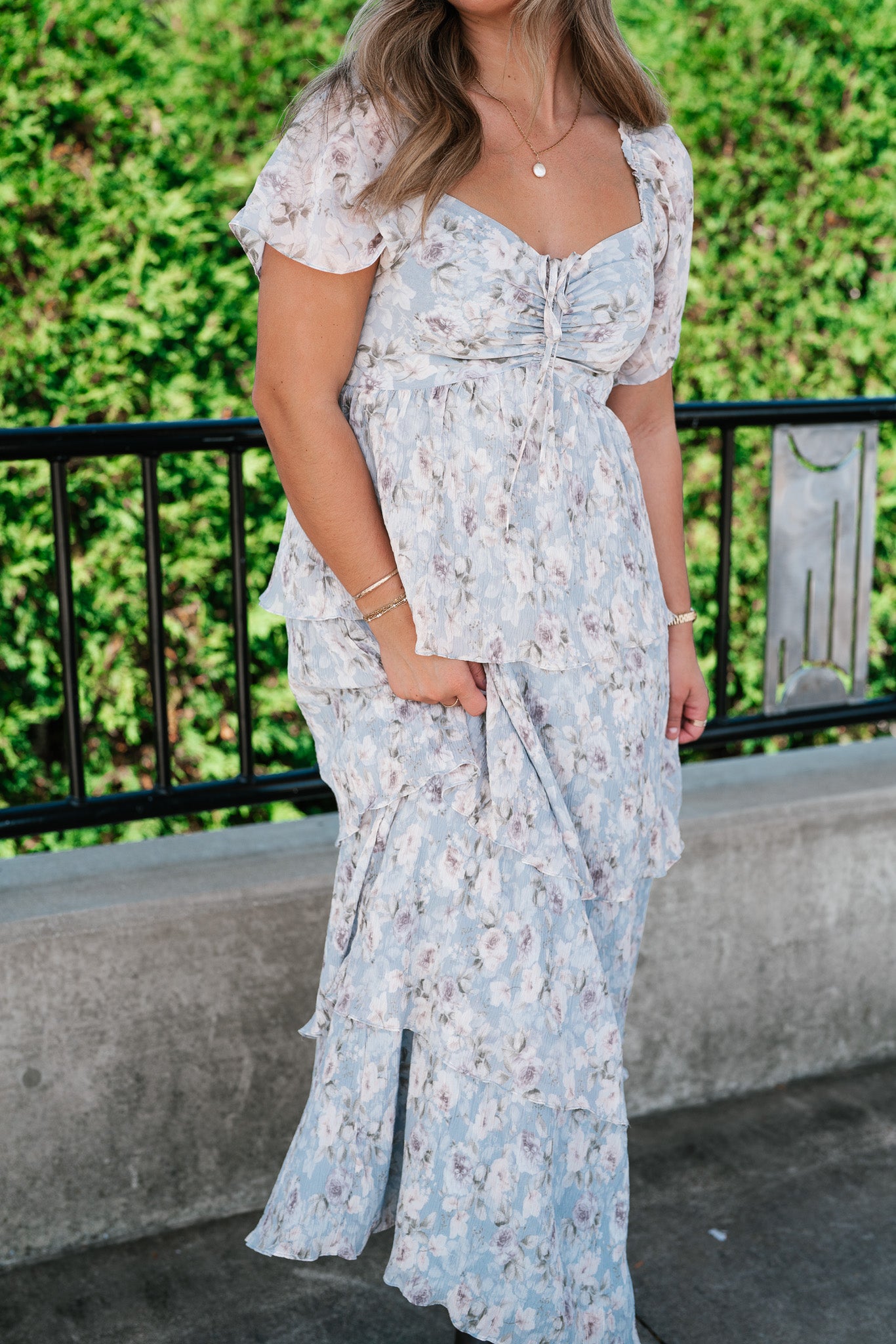Dreamy Floral Tiered Maxi Dress