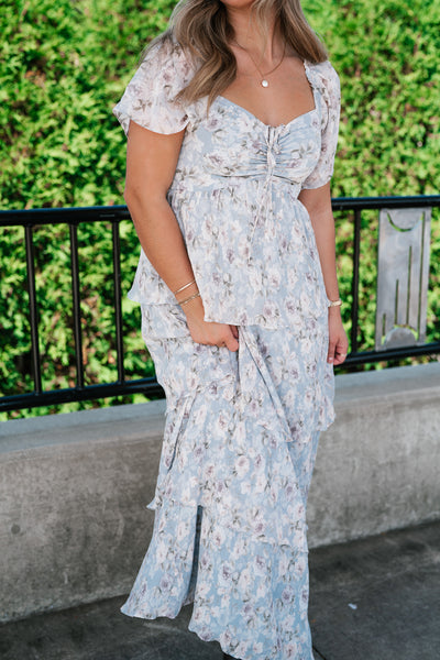 Dreamy Floral Tiered Maxi Dress