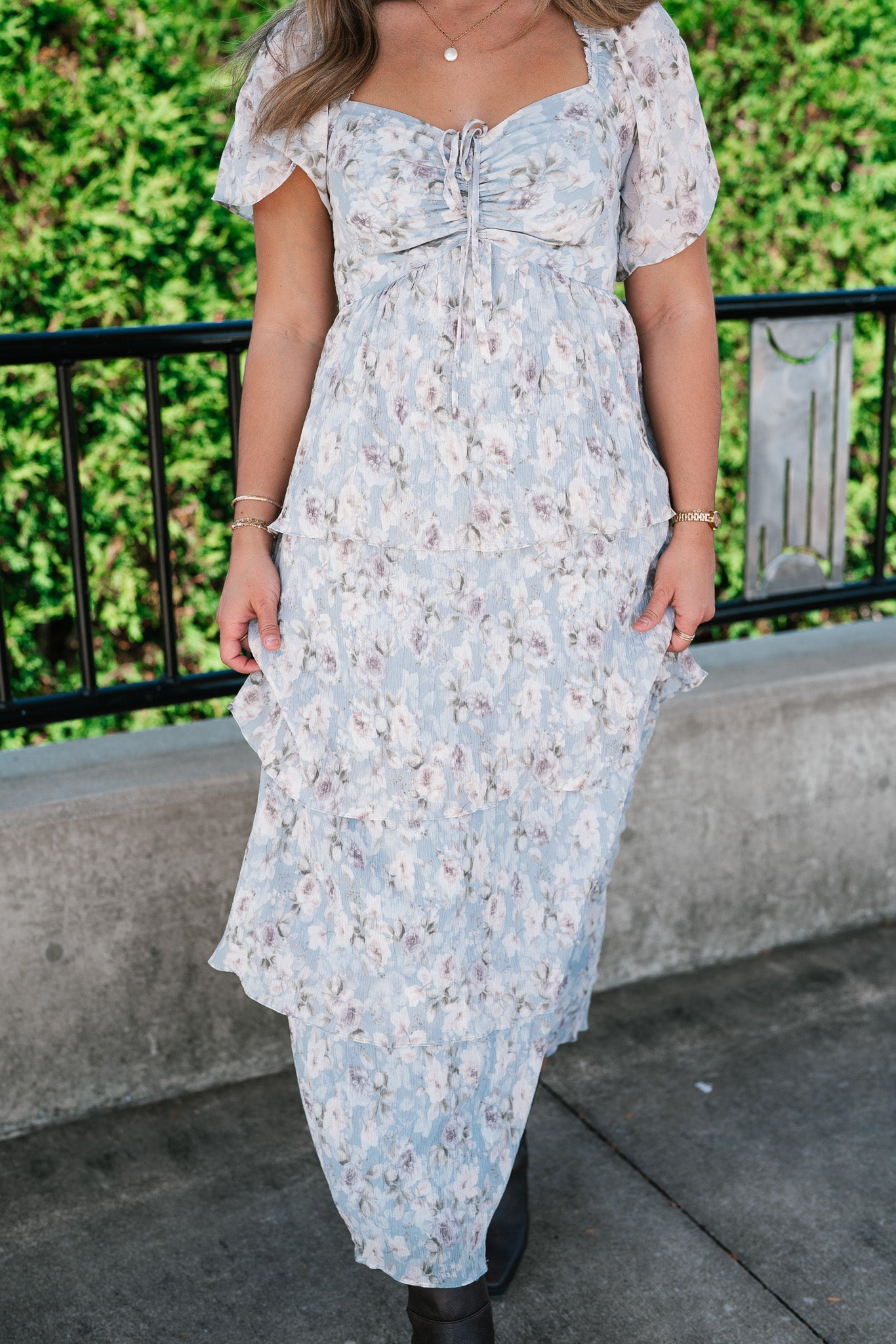 Dreamy Floral Tiered Maxi Dress
