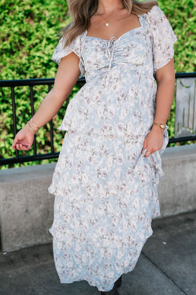 Dreamy Floral Tiered Maxi Dress