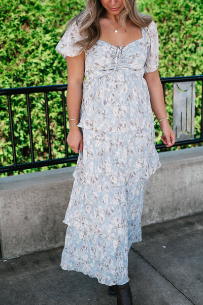 Dreamy Floral Tiered Maxi Dress