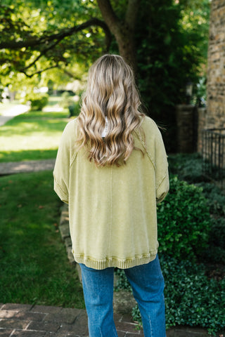 Change of Plans Knit Pullover - Matcha