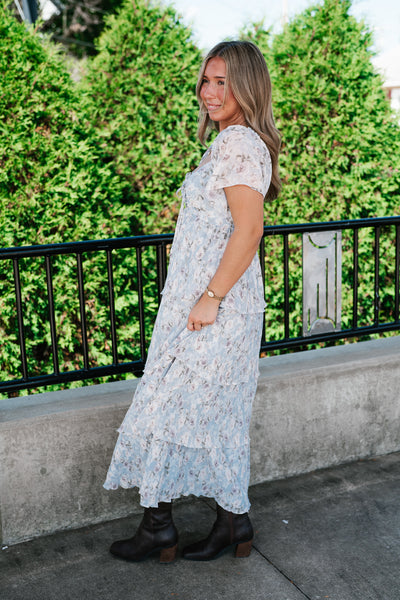 Dreamy Floral Tiered Maxi Dress
