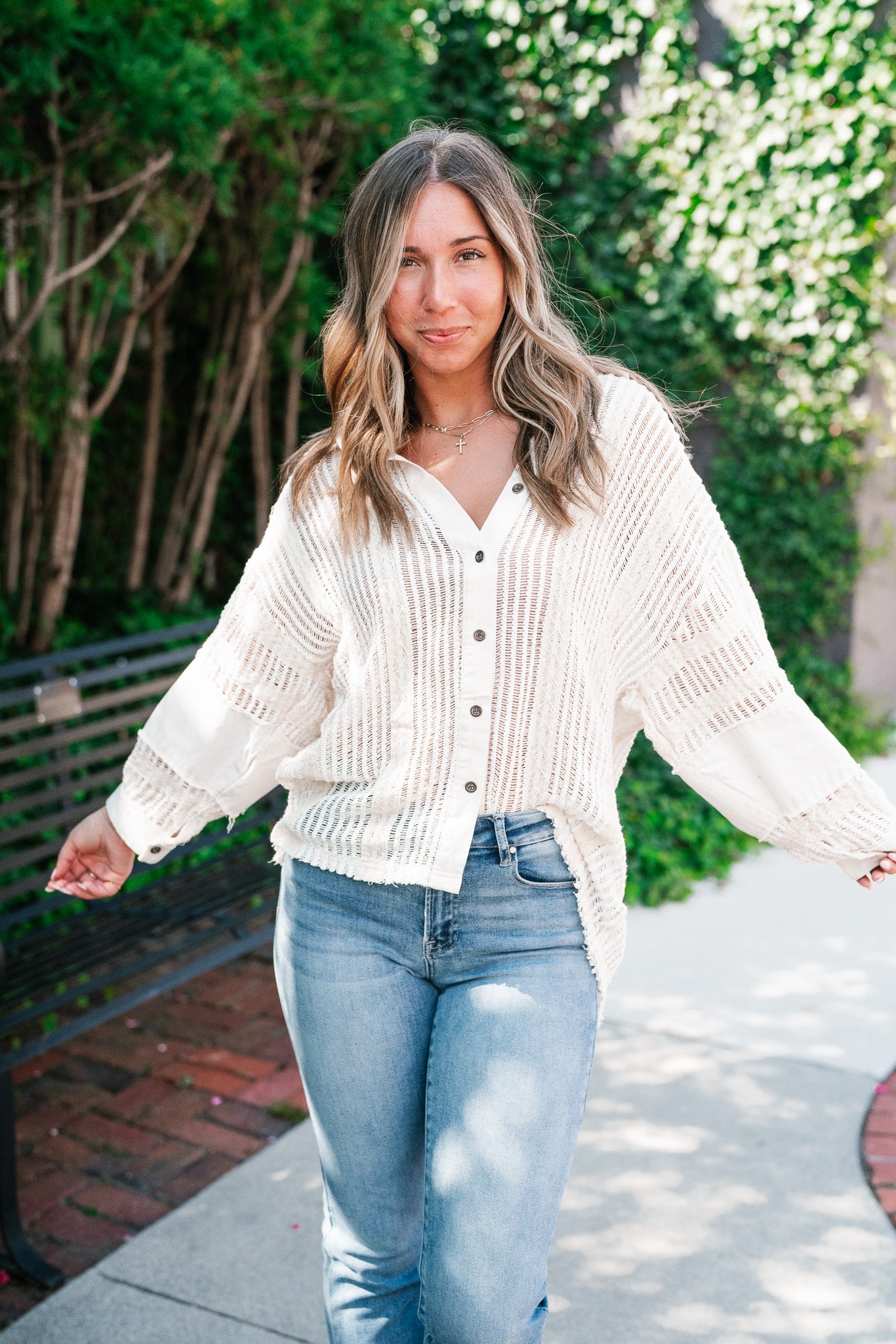 Margot Knit Button Up Shirt