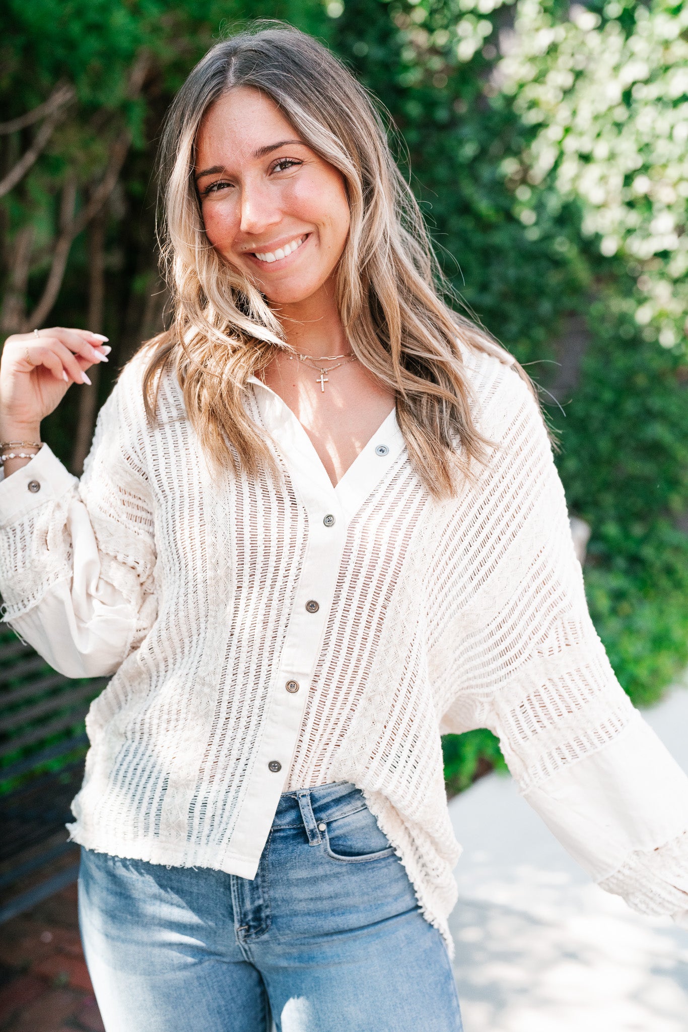 Margot Knit Button Up Shirt