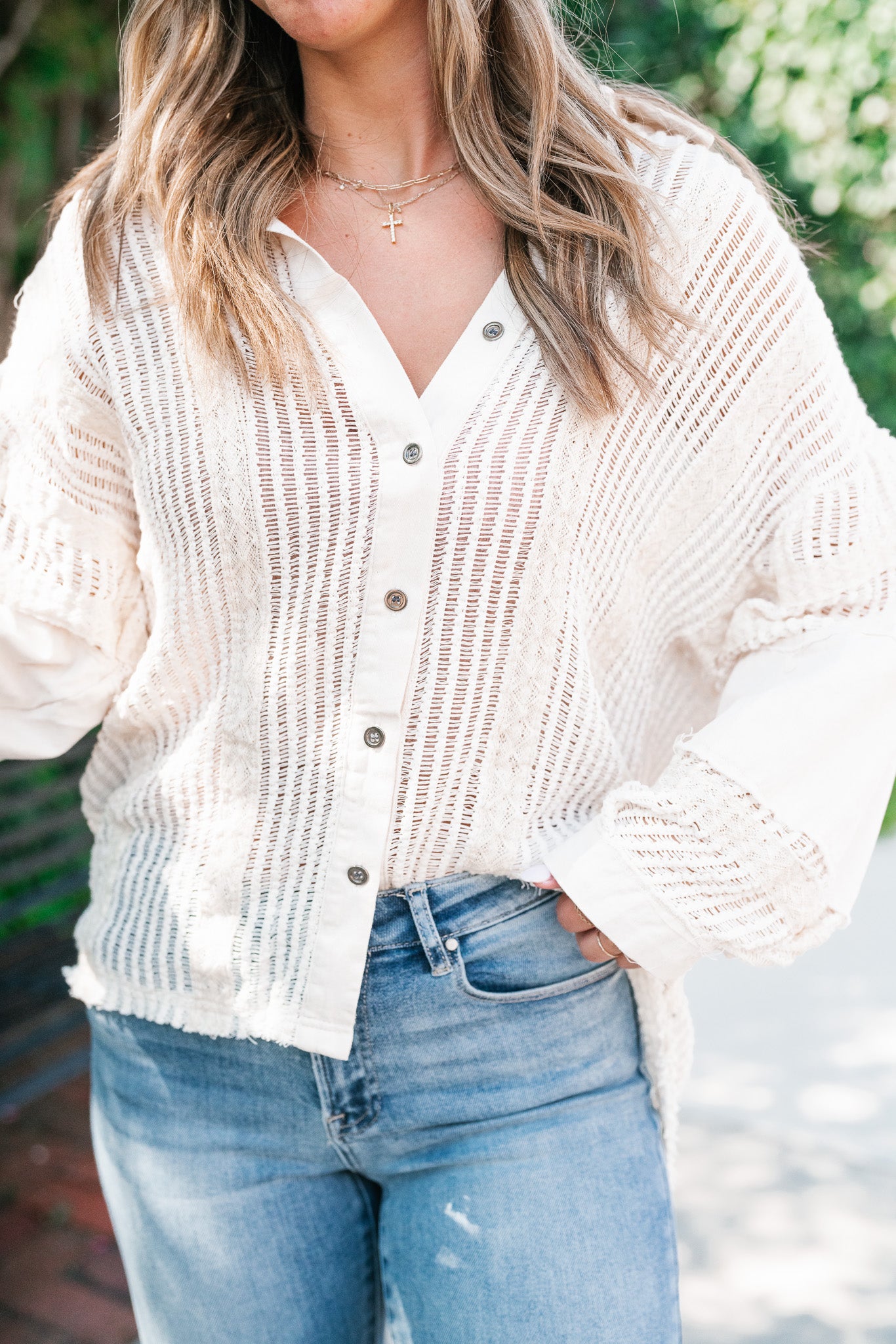 Margot Knit Button Up Shirt