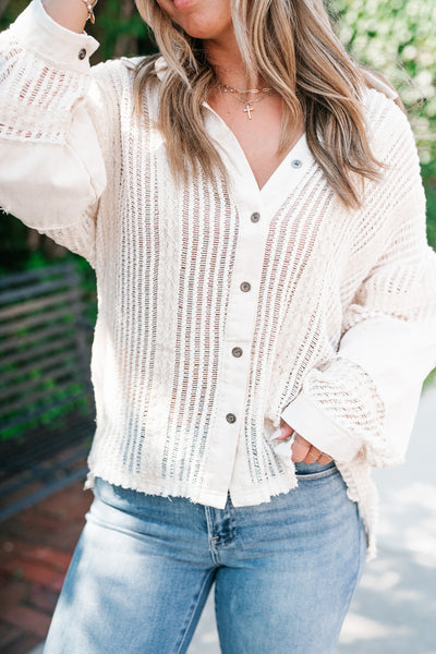 Margot Knit Button Up Shirt