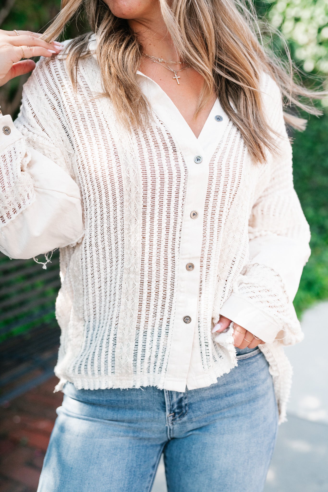 Margot Knit Button Up Shirt