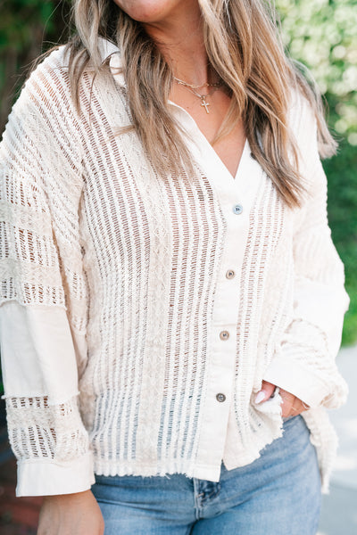 Margot Knit Button Up Shirt