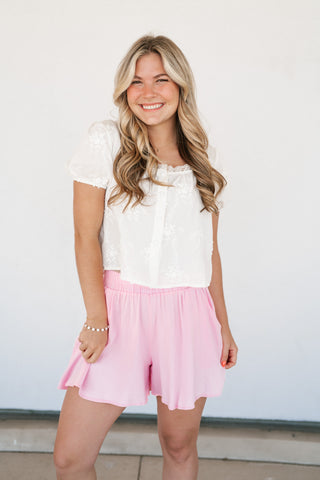 Blooming Grace Embroidered Top