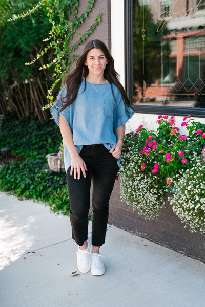 Emily Denim Top