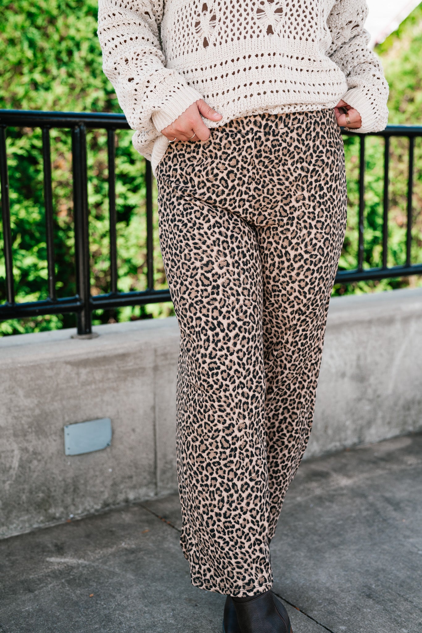 Wildly Relaxed Leopard Print Bottom