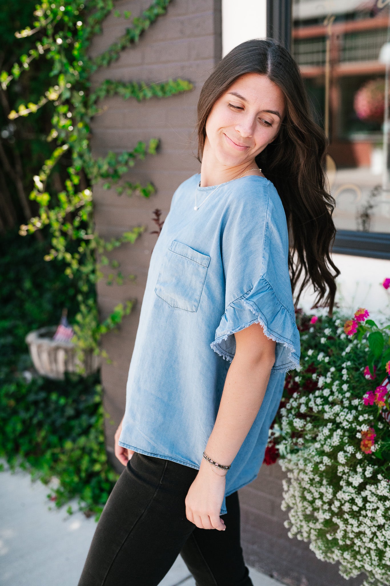 Emily Denim Top