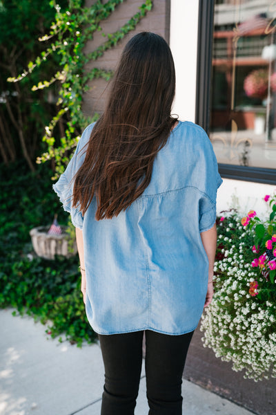 Emily Denim Top