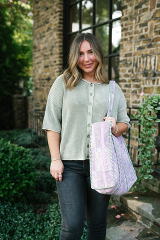 Better Days Knit Cardigan - Light Sage