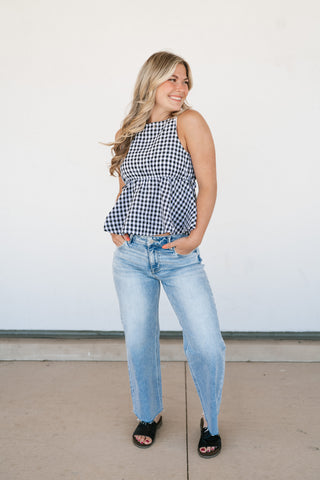 Daisy Lane Gingham Tank Top