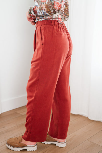 Terracotta Trails Linen Pant