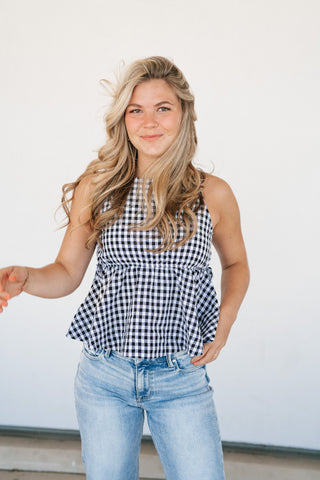 Daisy Lane Gingham Tank Top