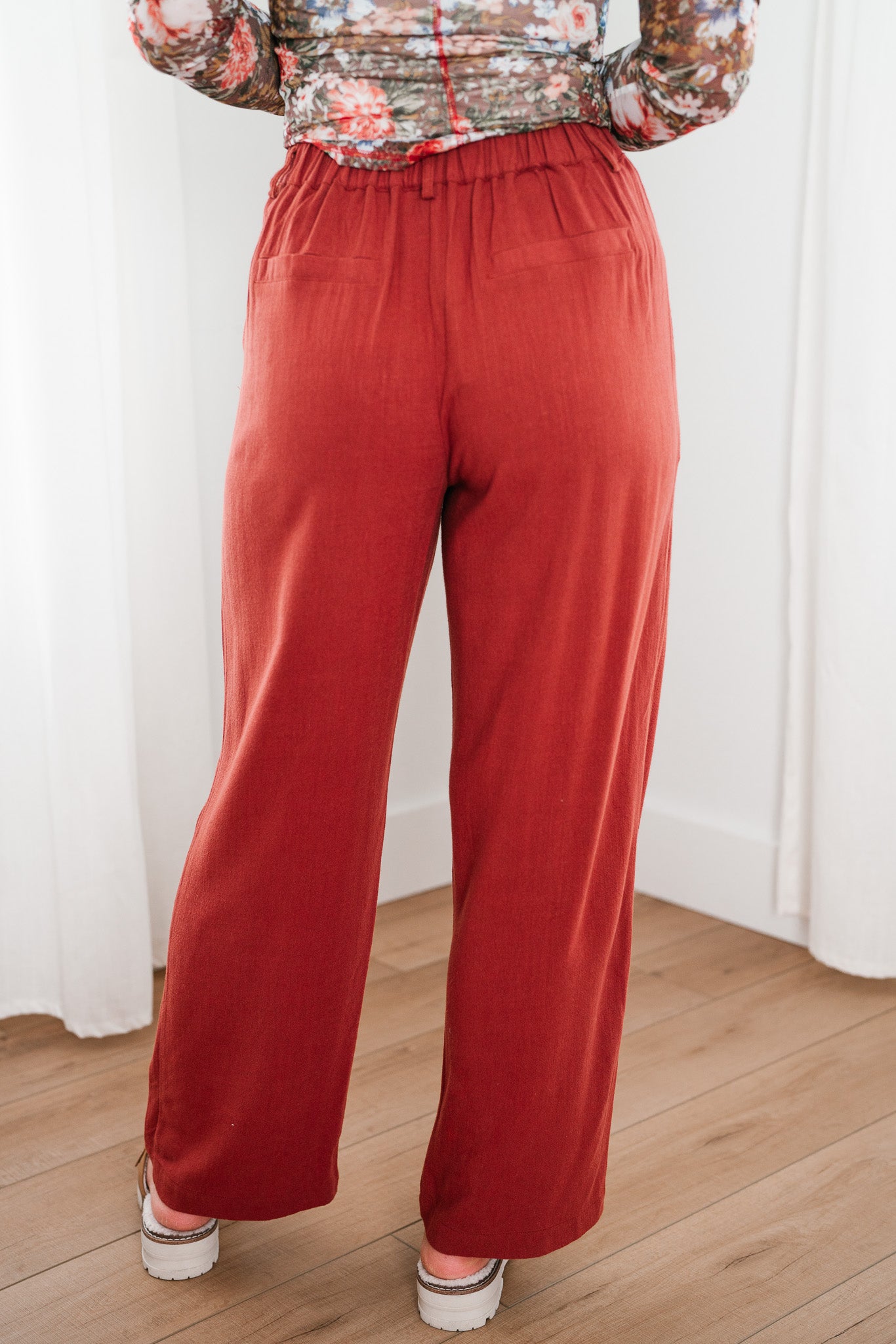 Terracotta Trails Linen Pant