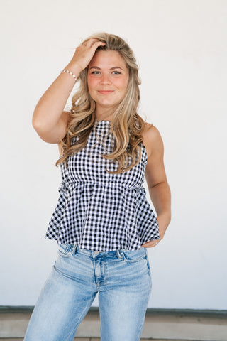 Daisy Lane Gingham Tank Top
