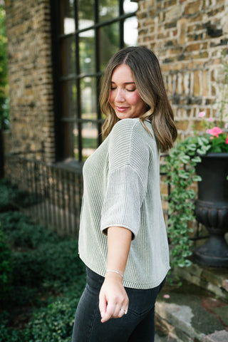 Better Days Knit Cardigan - Light Sage