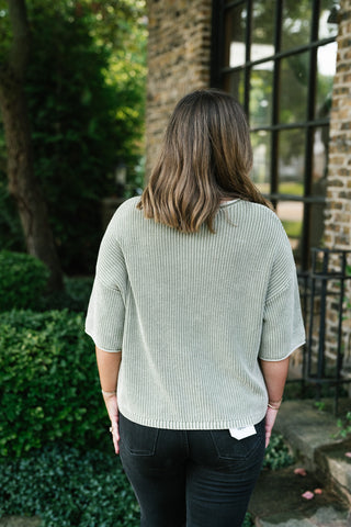 Better Days Knit Cardigan - Light Sage