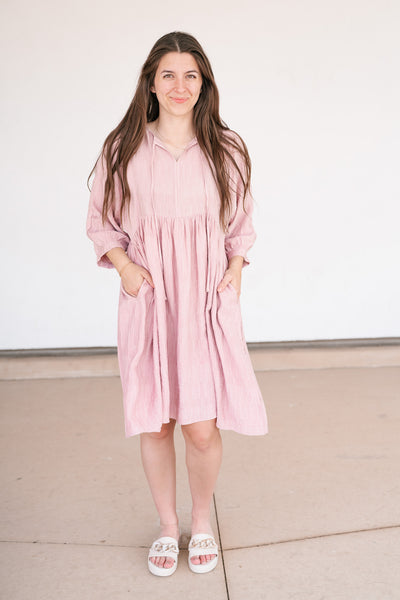 Aurora Mauve Textured Dress