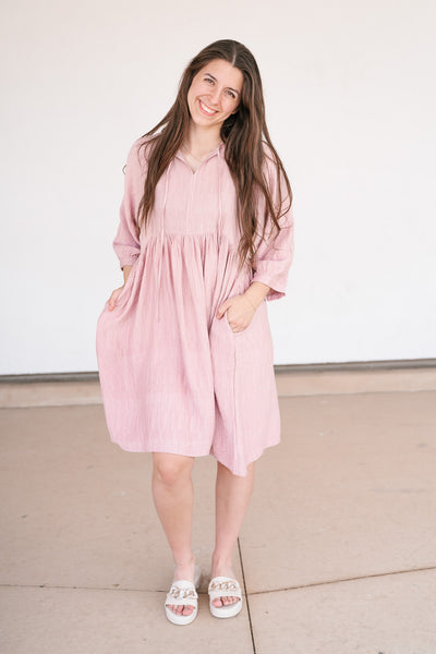 Aurora Mauve Textured Dress