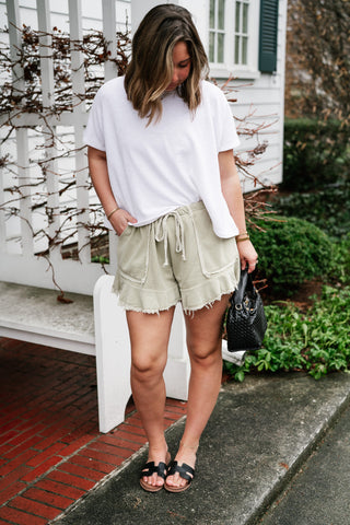 Warm Breeze Lounge Short - Olive