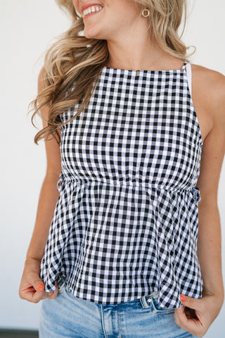 Daisy Lane Gingham Tank Top