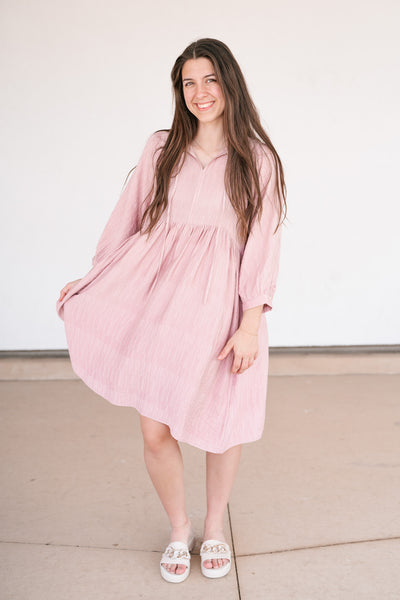 Aurora Mauve Textured Dress